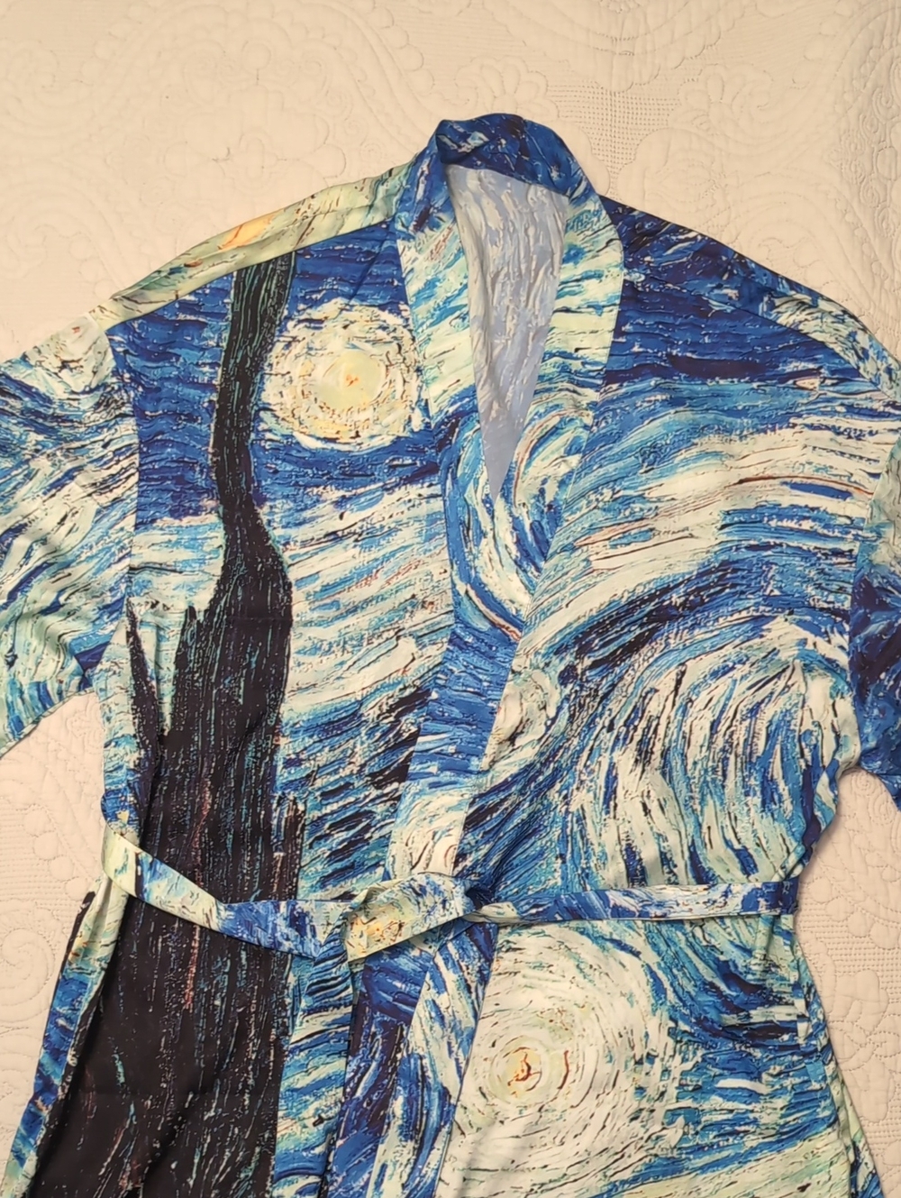 Vincent Van Gogh Starry Nights Silk Robe